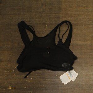 Becca Womens Standard Muse Layered Bralette Bikini Top 733257 Black S